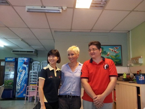 Photo-op with Shienie and Eddy, the owners of Restoran Delight.
