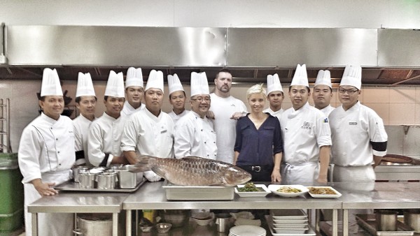 Photo-op with Chef Liou and his team at Four Points by Sheraton, Kuching
