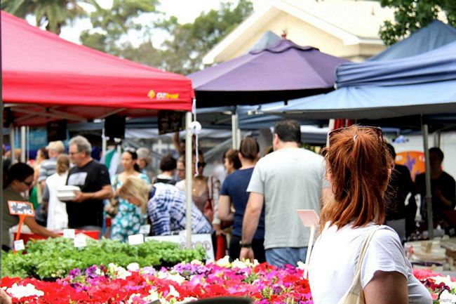 A typical weekend at Orange Grove Market