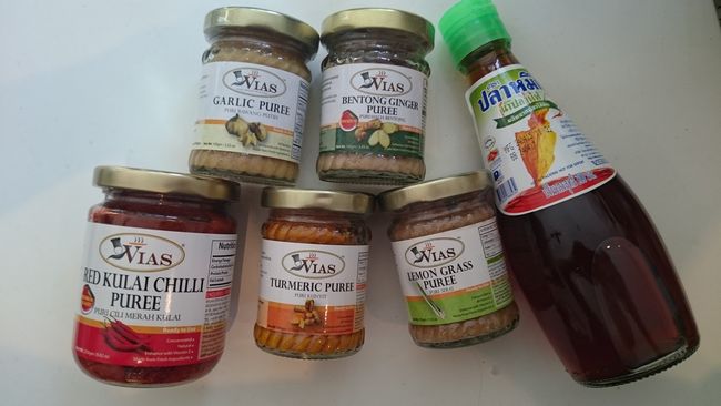 Fish sauce along with the Vias products courtesy of the Malaysian Ministry of Agriculture’s Sydney office.
