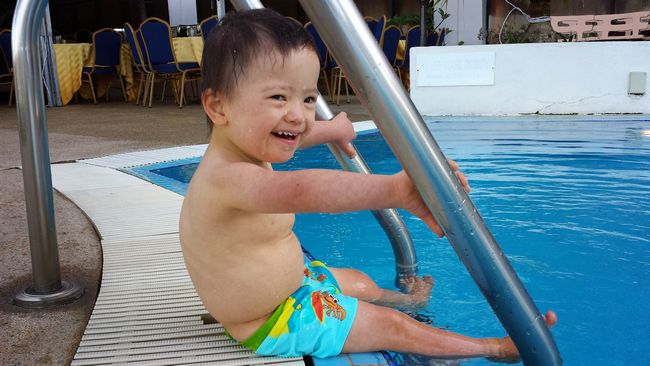 #babyNoah loving every second of his time at the pool