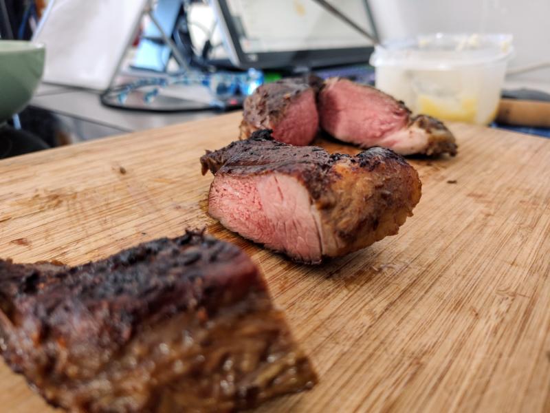 Reverse-seared lamb