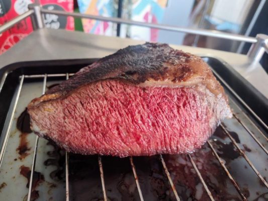 Reverse-seared rump cap